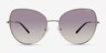 Vogue Eyewear VO4255S Shiny Silver MetalSunglass Frames from EyeBuyDirect, Front View