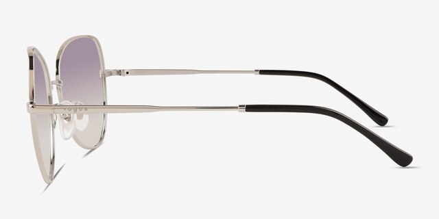 Vogue Eyewear VO4255S Shiny Silver MetalSunglass Frames from EyeBuyDirect, Side View