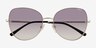 Vogue Eyewear VO4255S Shiny Silver MetalSunglass Frames from EyeBuyDirect, Closed View