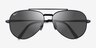 Ray-Ban RB8225 Aviator Shiny Black TitaniumSunglass Frames from EyeBuyDirect, Closed View