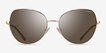 Vogue Eyewear VO4255S Shiny Gold MetalSunglass Frames from EyeBuyDirect, Front View