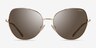Vogue Eyewear VO4255S Shiny Gold MetalSunglass Frames from EyeBuyDirect, Front View