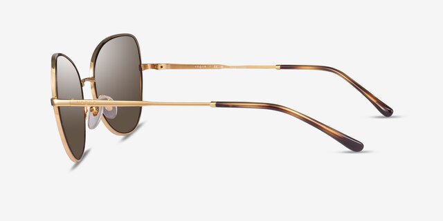 Vogue Eyewear VO4255S Shiny Gold MetalSunglass Frames from EyeBuyDirect, Side View