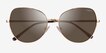 Vogue Eyewear VO4255S Shiny Gold MetalSunglass Frames from EyeBuyDirect, Closed View