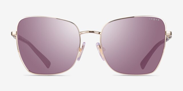 Vogue Eyewear VO4277SB Shiny Gold MetalSunglass Frames from EyeBuyDirect, Front View