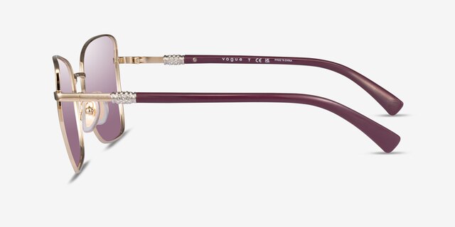 Vogue Eyewear VO4277SB Shiny Gold MetalSunglass Frames from EyeBuyDirect, Side View