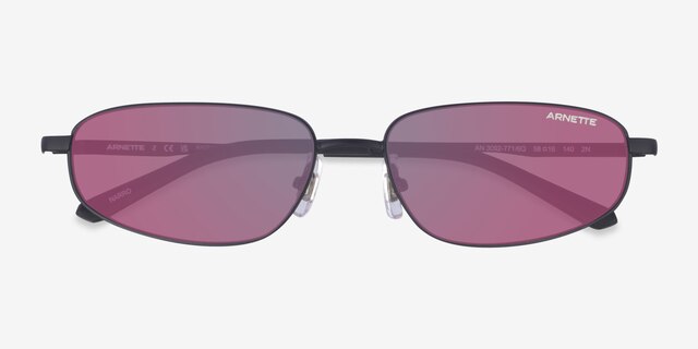 ARNETTE Narro Black MetalSunglass Frames from EyeBuyDirect, Closed View