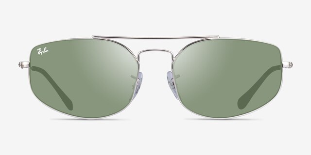 Ray-Ban RB3845 Explorer 5 Silver MetalSunglass Frames from EyeBuyDirect, Front View
