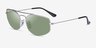 Ray-Ban RB3845 Explorer 5 Silver MetalSunglass Frames from EyeBuyDirect, Angle View
