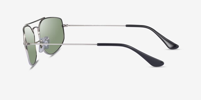 Ray-Ban RB3845 Explorer 5 Silver MetalSunglass Frames from EyeBuyDirect, Side View