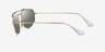 Ray-Ban RB3845 Explorer 5 Gold MetalSunglass Frames from EyeBuyDirect, Side View