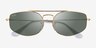 Ray-Ban RB3845 Explorer 5 Gold MetalSunglass Frames from EyeBuyDirect, Closed View