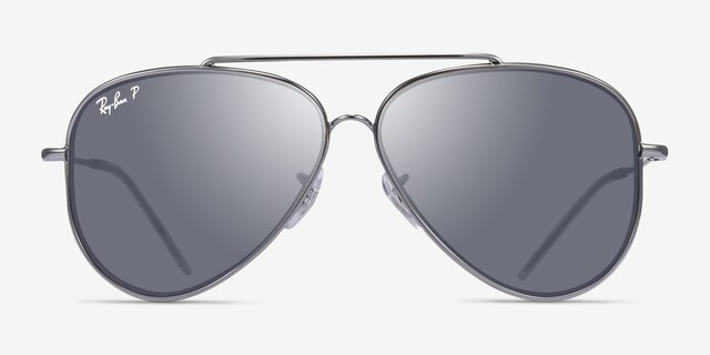Ray-Ban RBR0101S Reverse Gunmetal MetalSunglass Frames from EyeBuyDirect, Front View