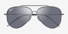 Ray-Ban RBR0101S Reverse Gunmetal MetalSunglass Frames from EyeBuyDirect, Closed View