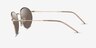 Ray-Ban Round Reverse Gold MetalSunglass Frames from EyeBuyDirect, Side View