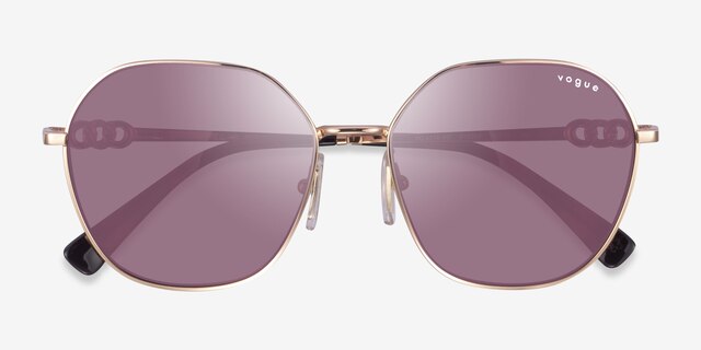 Vogue Eyewear VO4318SB Or rose MétalSoleil de Lunette de vue d'EyeBuyDirect, Vue Rapprochée