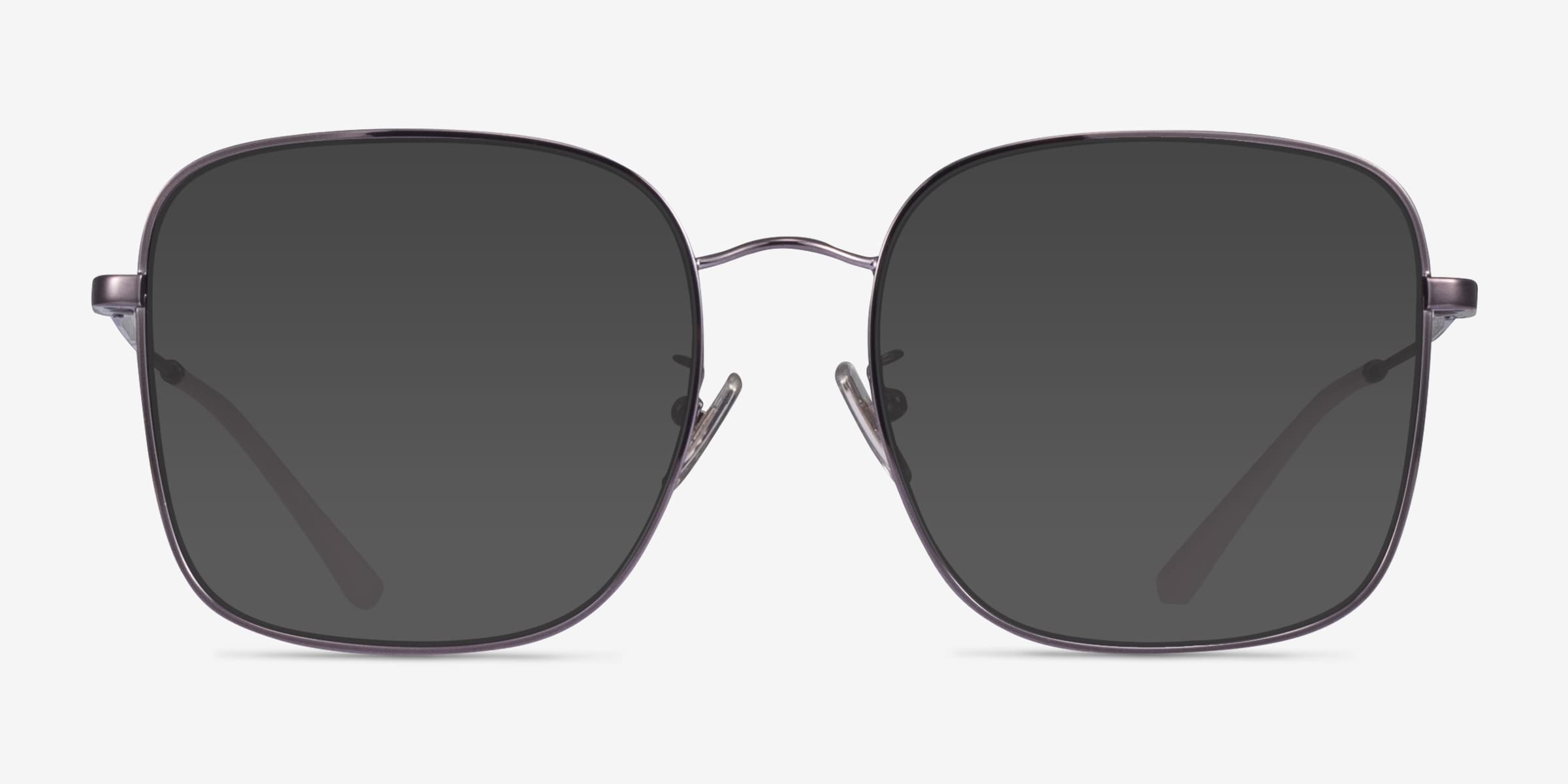 Vogue Eyewear VO4327SD - Square Purple Frame Sunglasses For Women