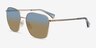 Ralph RA4136 Shiny Gold MetalSunglass Frames from EyeBuyDirect, Angle View