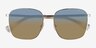 Ralph RA4136 Shiny Gold MetalSunglass Frames from EyeBuyDirect, Closed View