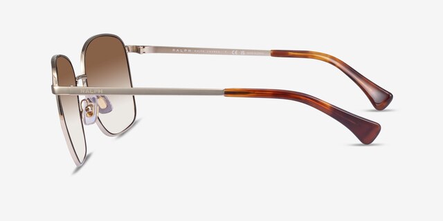 Ralph RA4136 Pale Gold MetalSunglass Frames from EyeBuyDirect, Side View
