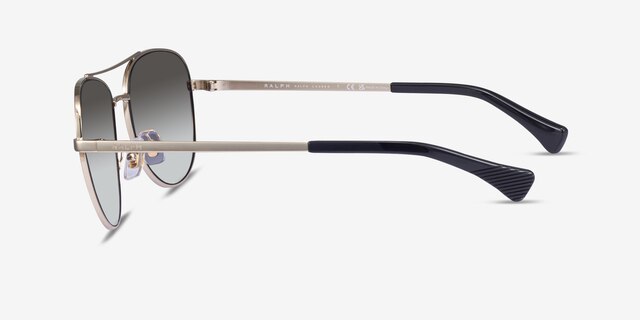 Ralph RA4139 Pale Gold MetalSunglass Frames from EyeBuyDirect, Side View