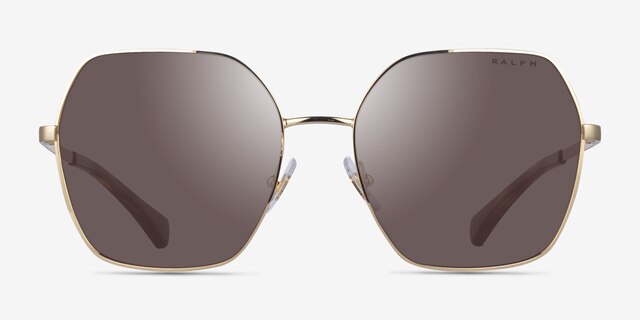 Ralph RA4138 Gold MetalSunglass Frames from EyeBuyDirect, Front View
