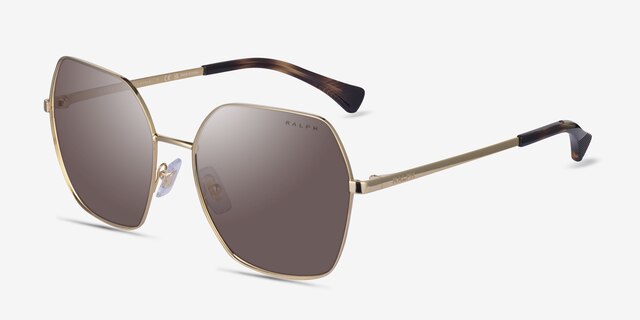 Ralph RA4138 Gold MetalSunglass Frames from EyeBuyDirect, Angle View