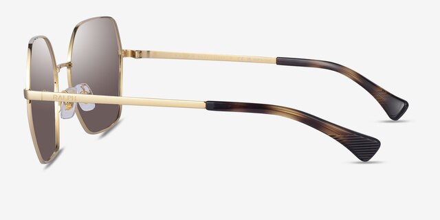 Ralph RA4138 Gold MetalSunglass Frames from EyeBuyDirect, Side View