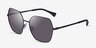 Ralph RA4138 Black MetalSunglass Frames from EyeBuyDirect, Angle View