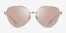 Ralph RA4144 Gold MetalSunglass Frames from EyeBuyDirect, Front View