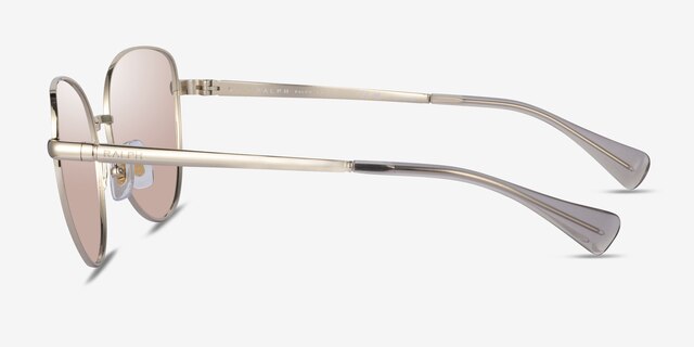 Ralph RA4144 Gold MetalSunglass Frames from EyeBuyDirect, Side View