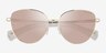Ralph RA4144 Gold MetalSunglass Frames from EyeBuyDirect, Closed View