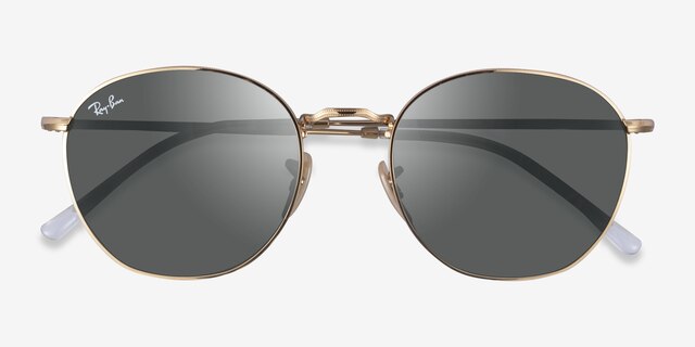 Ray-Ban RB3772 Rob Gold MetalSunglass Frames from EyeBuyDirect, Closed View