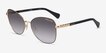 Ralph RA4147 Black Gold MetalSunglass Frames from EyeBuyDirect, Angle View