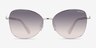 Ralph RA4147 Silver MetalSunglass Frames from EyeBuyDirect, Front View