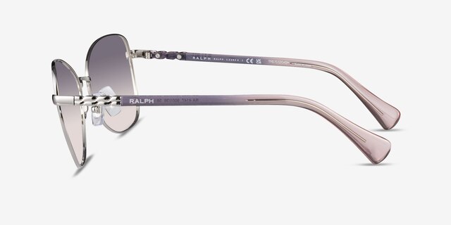 Ralph RA4147 Silver MetalSunglass Frames from EyeBuyDirect, Side View