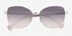Ralph RA4147 Silver MetalSunglass Frames from EyeBuyDirect, Closed View