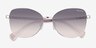 Ralph RA4147 Silver MetalSunglass Frames from EyeBuyDirect, Closed View