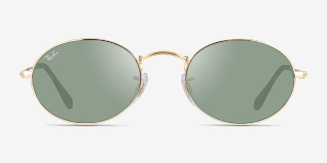Ray-Ban RB3547 Gold MetalSunglass Frames from EyeBuyDirect, Front View