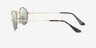 Ray-Ban RB3547 Gold MetalSunglass Frames from EyeBuyDirect, Side View