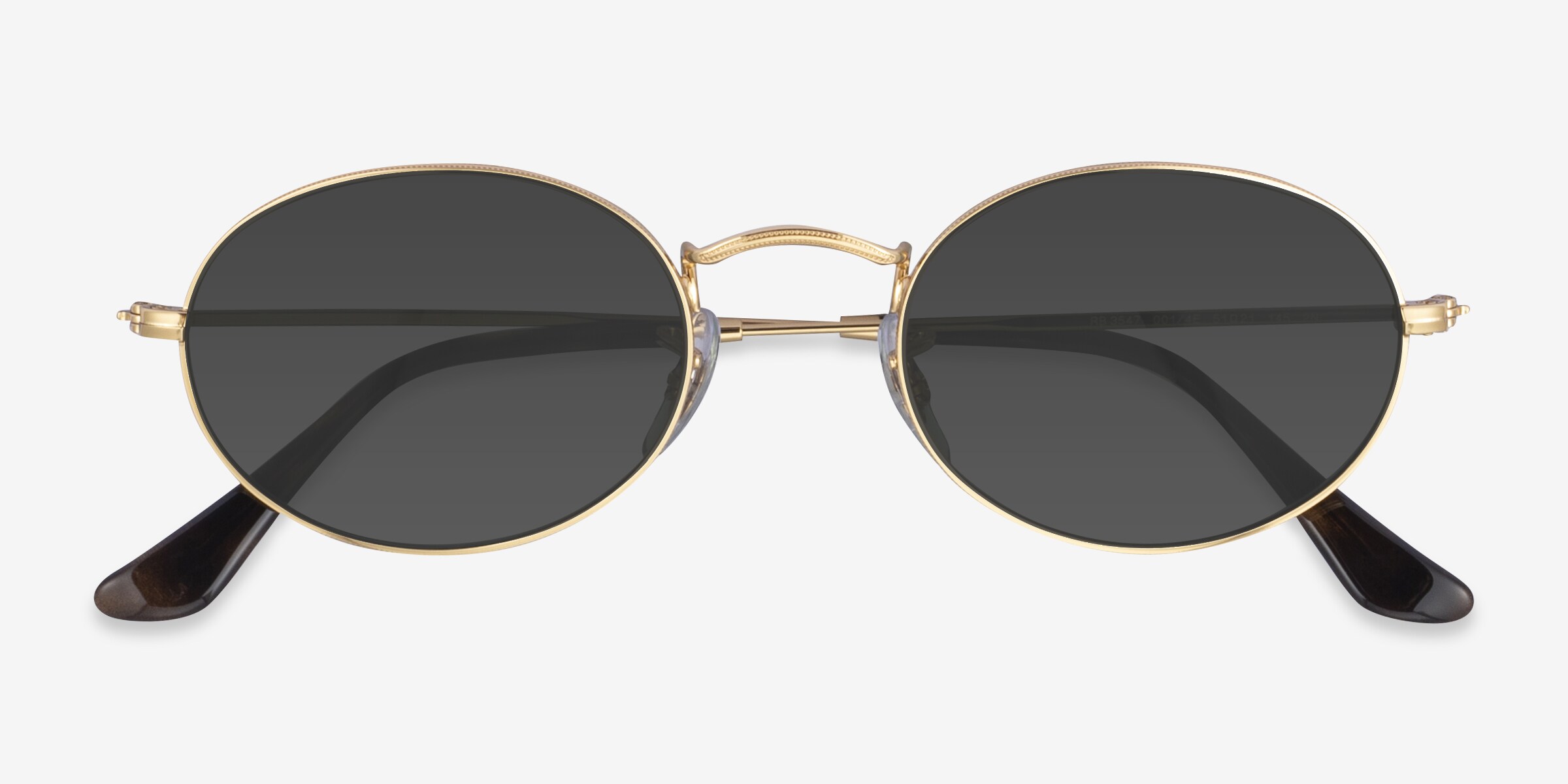 Ray-Ban RB3547 - Oval Gold Frame Prescription Sunglasses  display picture 2