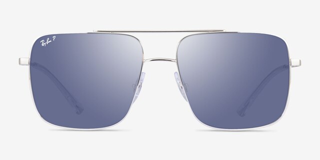 Ray-Ban RB3758 Silver MetalSunglass Frames from EyeBuyDirect, Front View