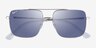 Ray-Ban RB3758 Silver MetalSunglass Frames from EyeBuyDirect, Closed View
