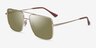Ray-Ban RB3758 Doré MétalSoleil de Lunette de vue d'EyeBuyDirect, Vue d'Angle