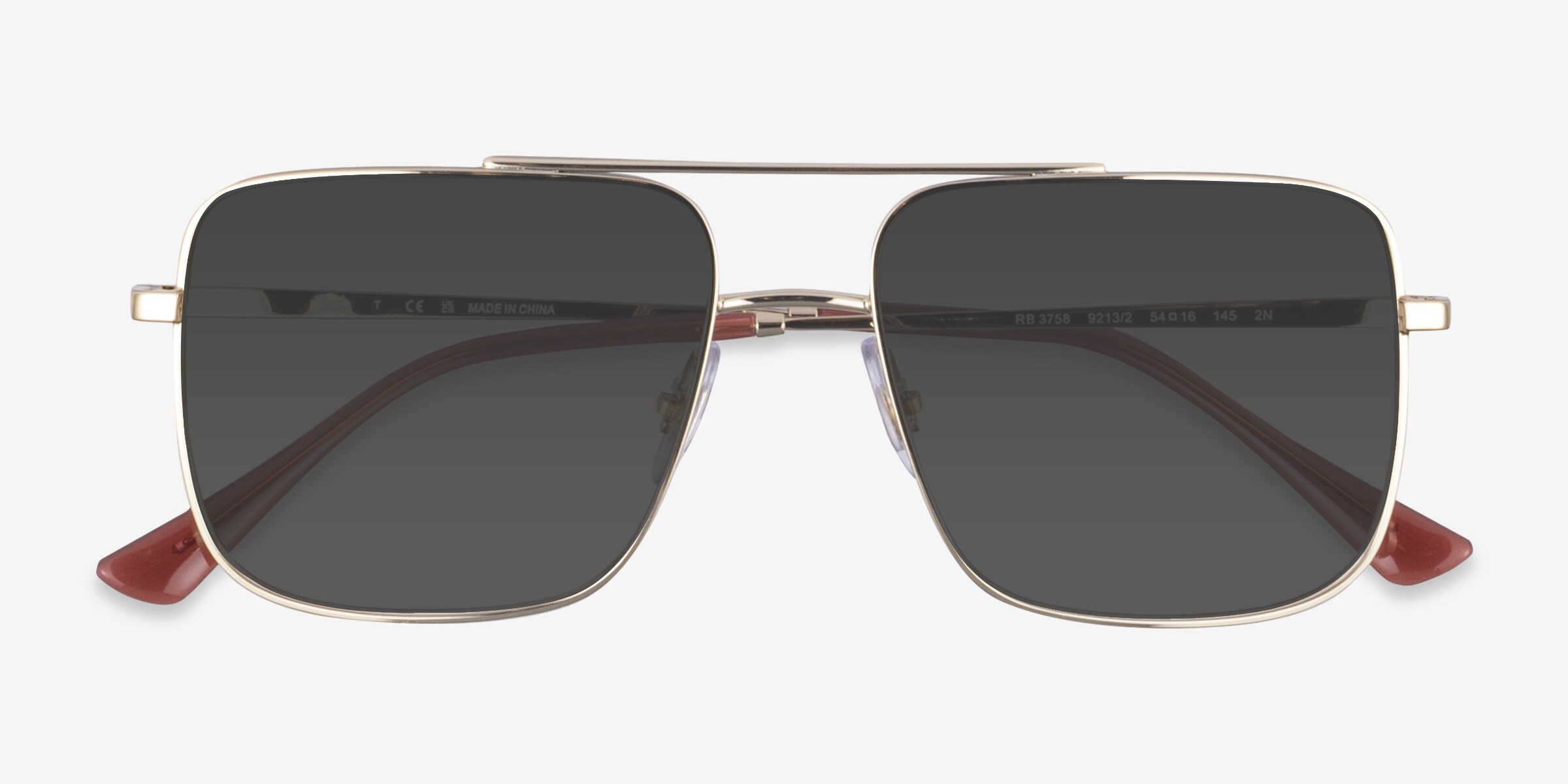 Ray-Ban RB3758 - Aviator Gold Frame Prescription Sunglasses