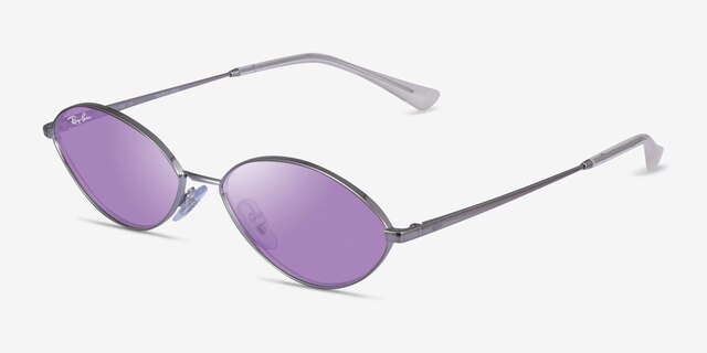 Ray-Ban RB3757 Silver MetalSunglass Frames from EyeBuyDirect, Angle View
