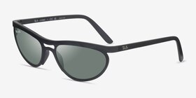 Ray-Ban RB4453 Liteforce Matte Black Plastique Soleil de Lunette de vue d'EyeBuyDirect, Vue d'Angle