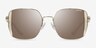Coach HC7177B Cad72 Shiny Light Gold MetalSunglass Frames from EyeBuyDirect, Front View