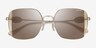 Coach HC7177B Cad72 Shiny Light Gold MetalSunglass Frames from EyeBuyDirect, Closed View