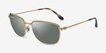 Ray-Ban RB3705 Gold MetalSunglass Frames from EyeBuyDirect, Angle View